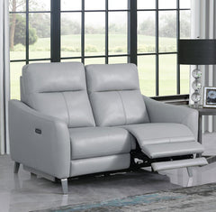 Derek Grey Power Loveseat