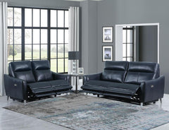 Derek Blue 2 Pc Power Sofa Set