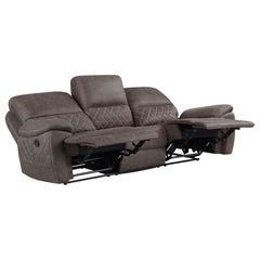 Variel Brown Motion Sofa