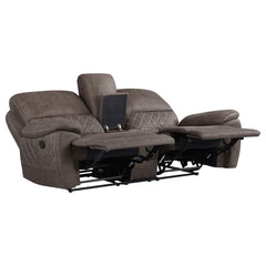 Variel Brown Motion Loveseat