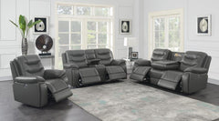 Flamenco Grey 3 Pc Power Sofa Set