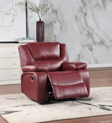 Camila Red Glider Recliner