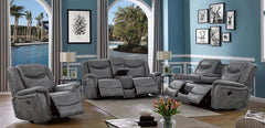 Conrad Grey 3 Pc Motion Sofa Set