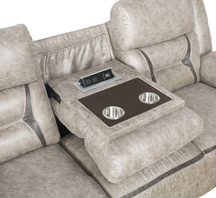 Greer Beige Motion Sofa