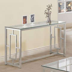 Merced Silver Sofa Table