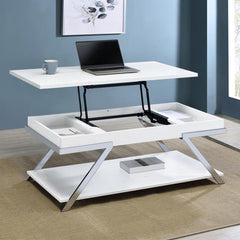 Marcia White Lift Top Coffee Table
