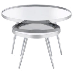 Kaelyn Silver 2 Pc Nesting Coffee Table