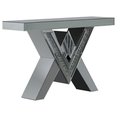 Taffeta Silver Sofa Table