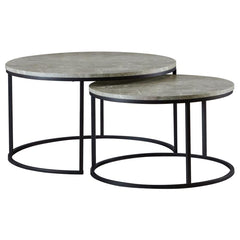 Lainey Grey 2 Pc Nesting Coffee Table