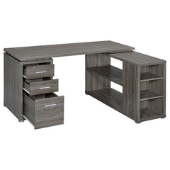 Yvette Grey L-shape Desk