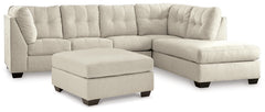Falkirk 2-Piece Sectional with Ottoman - PKG011019