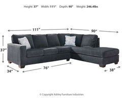 Altari 2-Piece Sleeper Sectional with Chaise - 87213S3