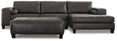 Nokomis 2-Piece Sectional with Ottoman - PKG011027