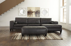 Nokomis 2-Piece Sectional with Ottoman - PKG011027