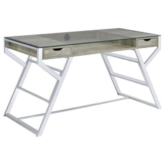 Emelle Grey Writing Desk