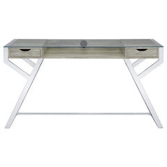 Emelle Grey Writing Desk