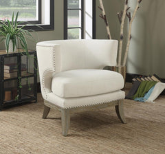 Jordan White Accent Chair