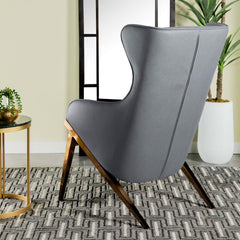 Walker Black Accent Chair
