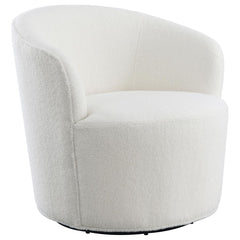 Joyce White Swivel Chair