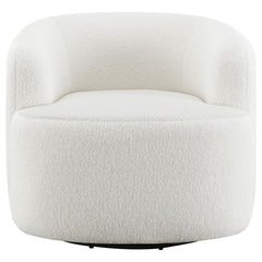 Hudson White Swivel Chair