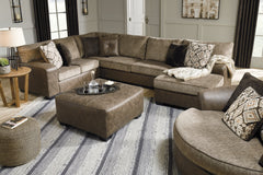 Abalone 3-Piece Sectional with Ottoman - PKG002370