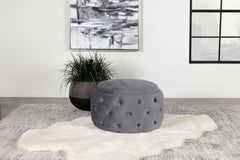 Angelina Grey Storage Ottoman