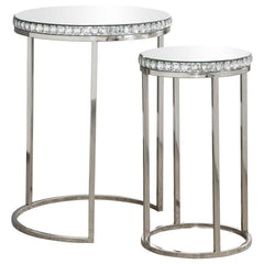 Addison Silver 2 Pc Nesting Table