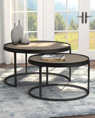 Rodrigo Brown 2 Pc Nesting Coffee Table