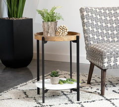 Adhvik Brown Side Table
