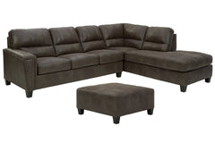 Navi 2-Piece Sectional with Ottoman - PKG007393