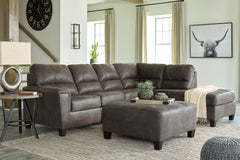Navi 2-Piece Sectional with Ottoman - PKG007395