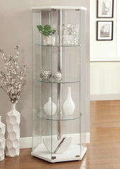 Zahavah White Curio Cabinet