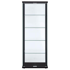 Delphinium Black Curio Cabinet