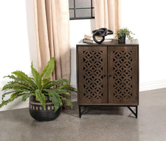 Zaria Brown Accent Cabinet