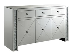 Maya Silver Accent Cabinet