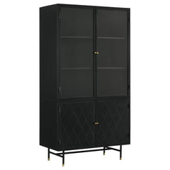 Santiago Black Tall Accent Cabinet