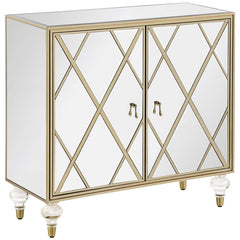 Astilbe Silver Accent Cabinet