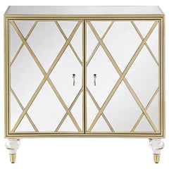 Astilbe Silver Accent Cabinet