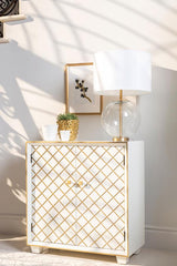 Belinda White Accent Cabinet