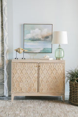 Eberto Brown Accent Cabinet