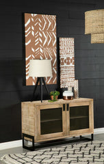 April Brown Accent Cabinet