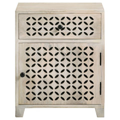August Beige Accent Cabinet
