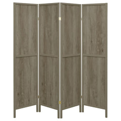 Deepika Grey 4 Panel Room Divider