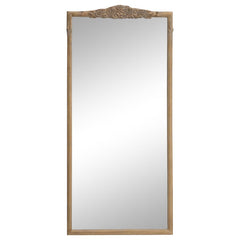 Sylvie Gold Floor Mirror
