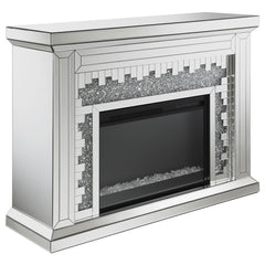 Gilmore Silver Electric Fireplace