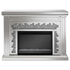 Gilmore Silver Electric Fireplace