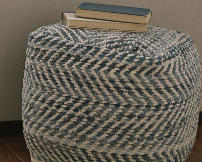 Chevron Pouf - The Bargain Furniture