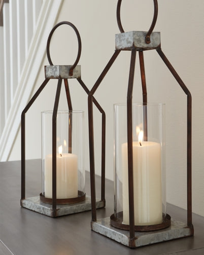 Diedrick Lantern (Set of 2) - The Bargain Furniture
