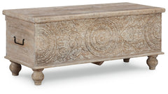Fossil Ridge Storage Bench - The Bargain Furniture