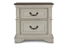ANASTASIA NIGHTSTAND - ANT. WHITE